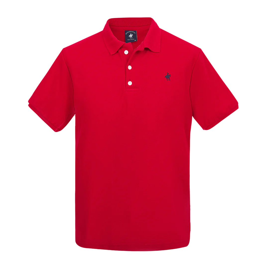 Playera Polo Roja Clásica Para Caballero Polo Team