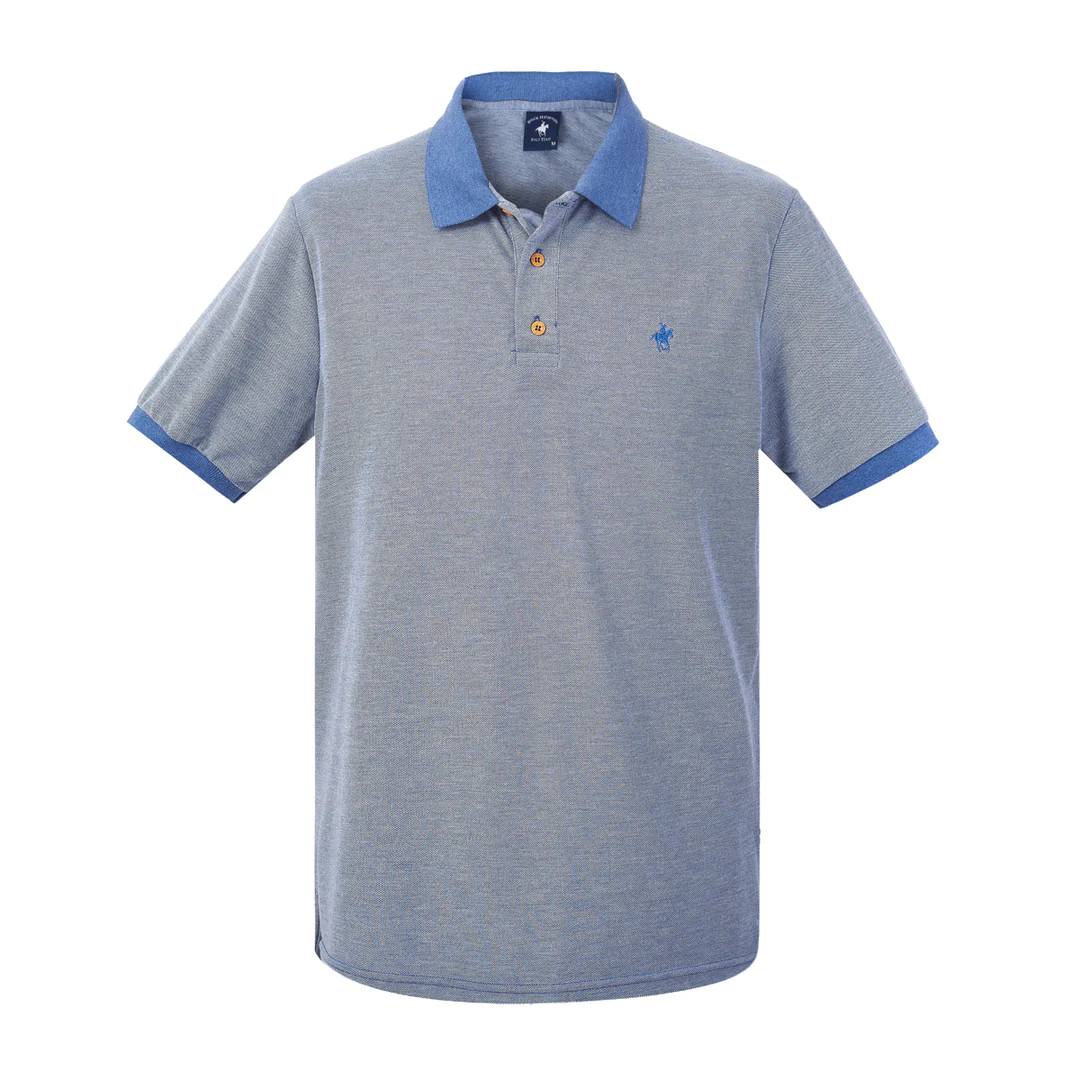 Playera Polo Petróleo Para Caballero Polo Team