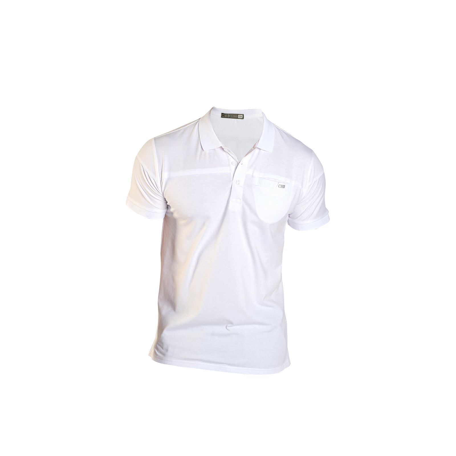 Foto 2 pulgar | Playera Polo CHB Chili Beans Clothing Co. Basic Blanca para Hombre