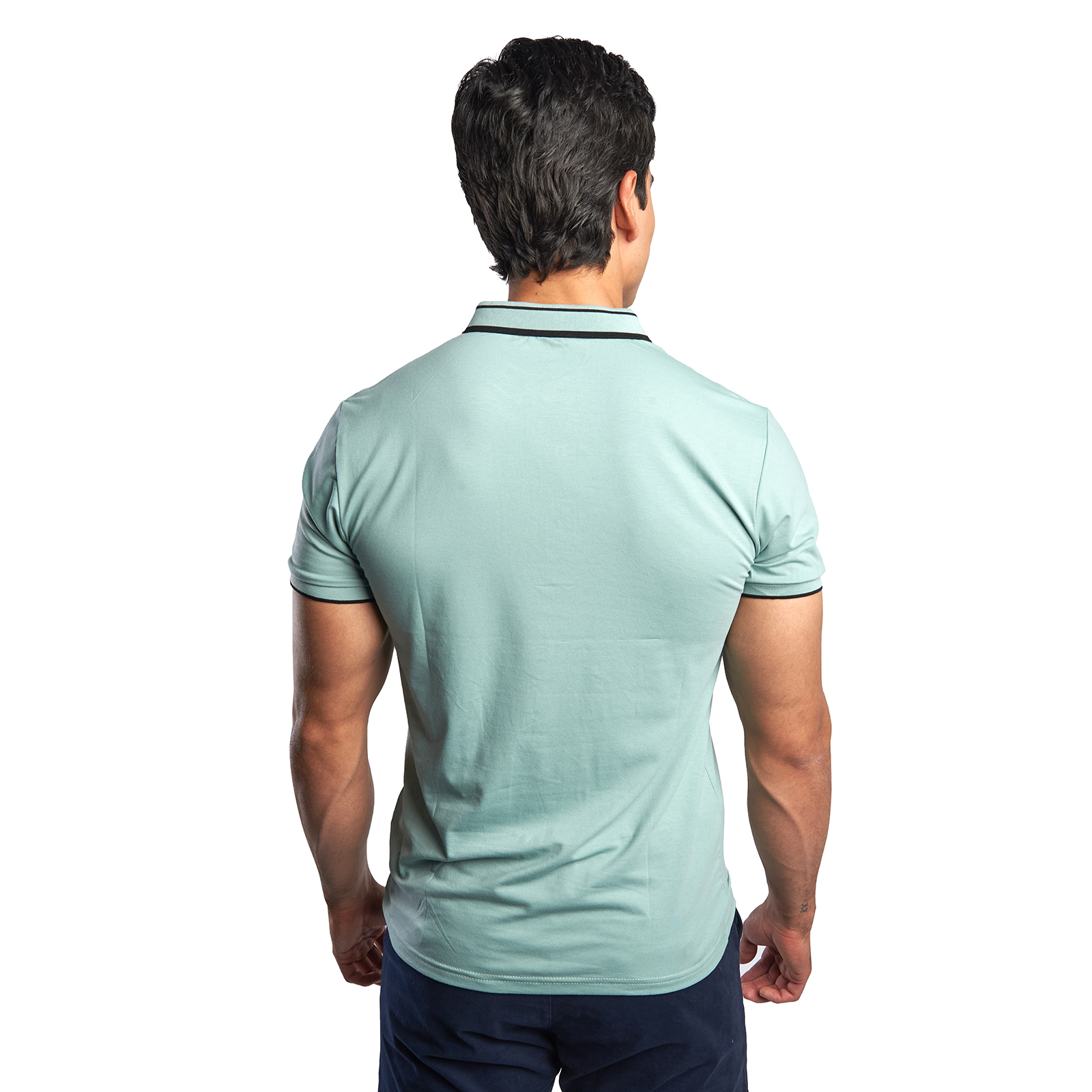 Foto 4 pulgar | Playera Polo CHB Chili Beans Clothing Co. Zegna Verde para Hombre