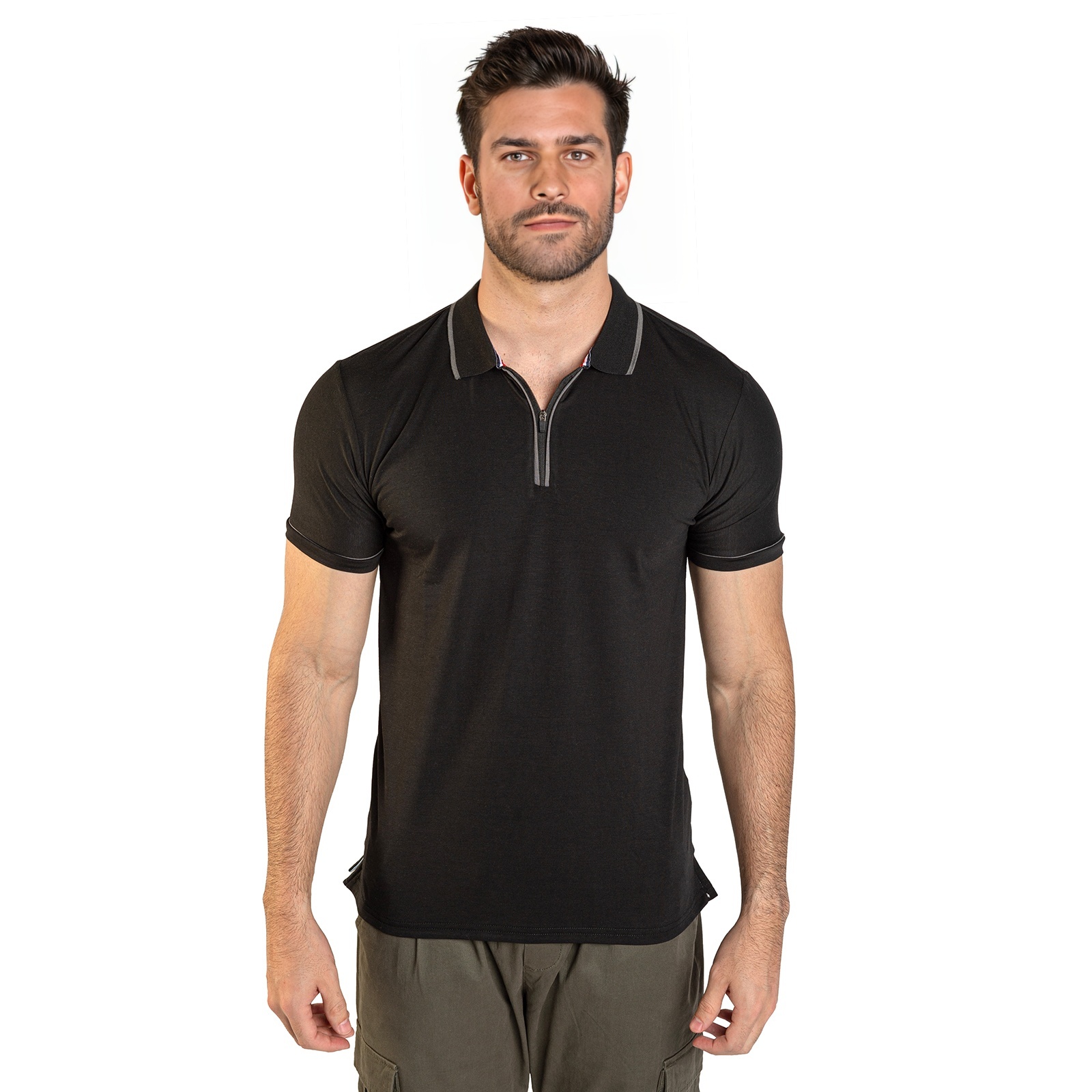 Foto 2 | Playera Polo CHB Chili Beans Clothing Co. Negra para Hombre