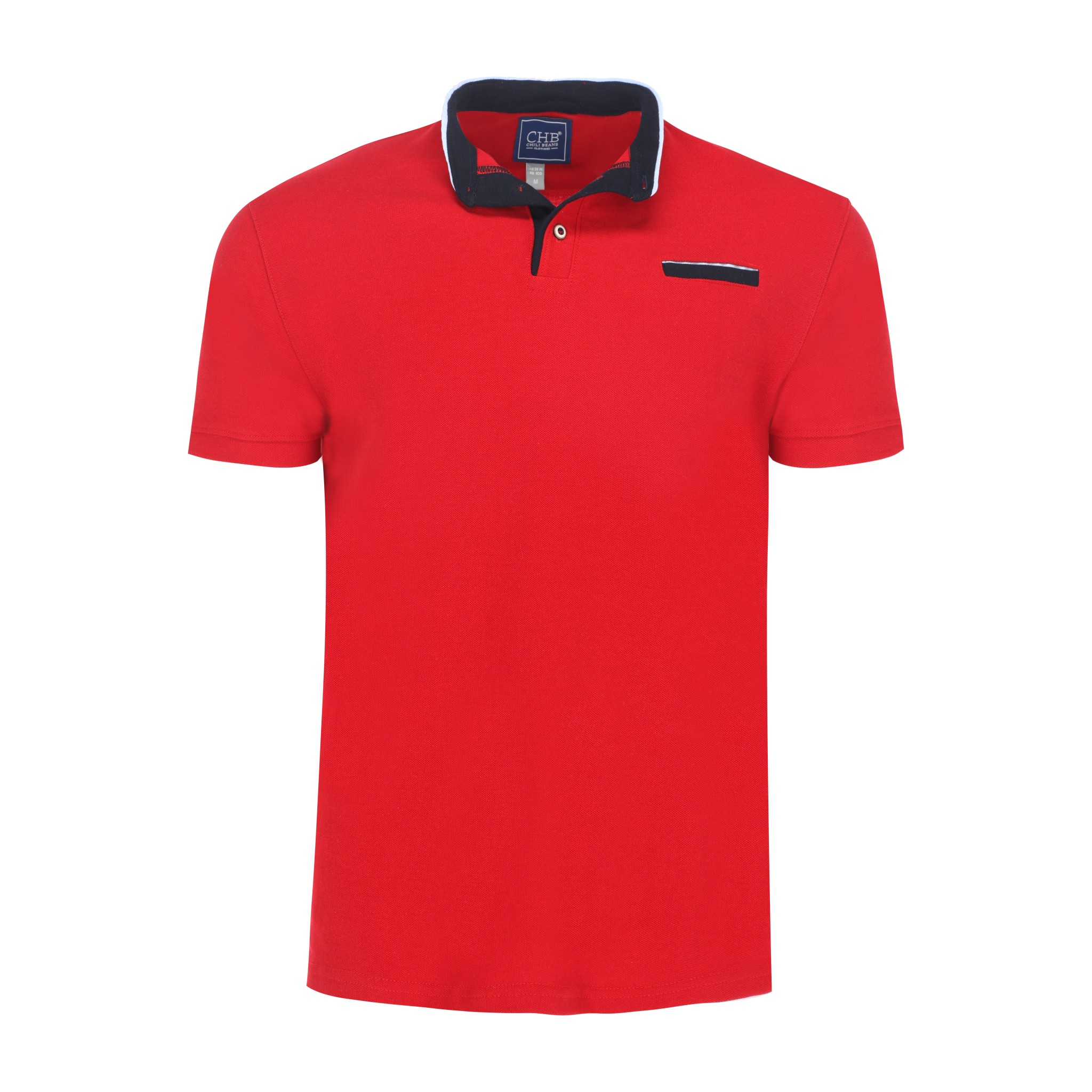 Playera Polo Chb Chili Beans Clothing Co. Marsella Roja