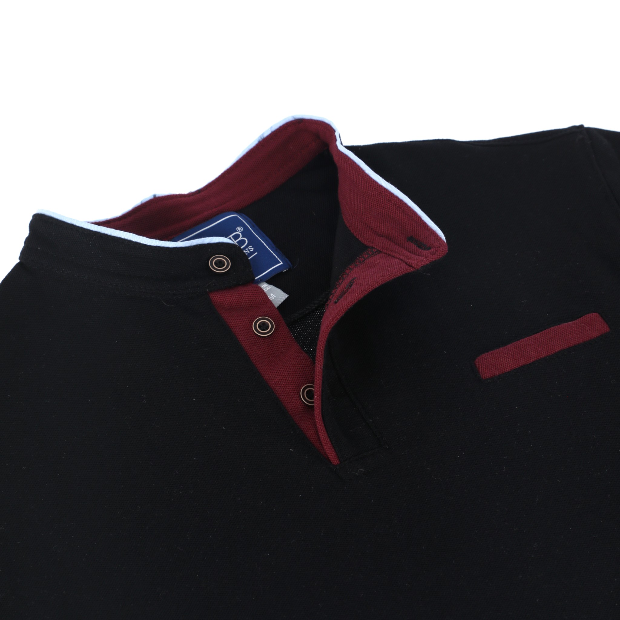 Foto 3 | Playera Polo Cuello Redondo Chb Chili Beans Clothing Co. Marsella color Negro