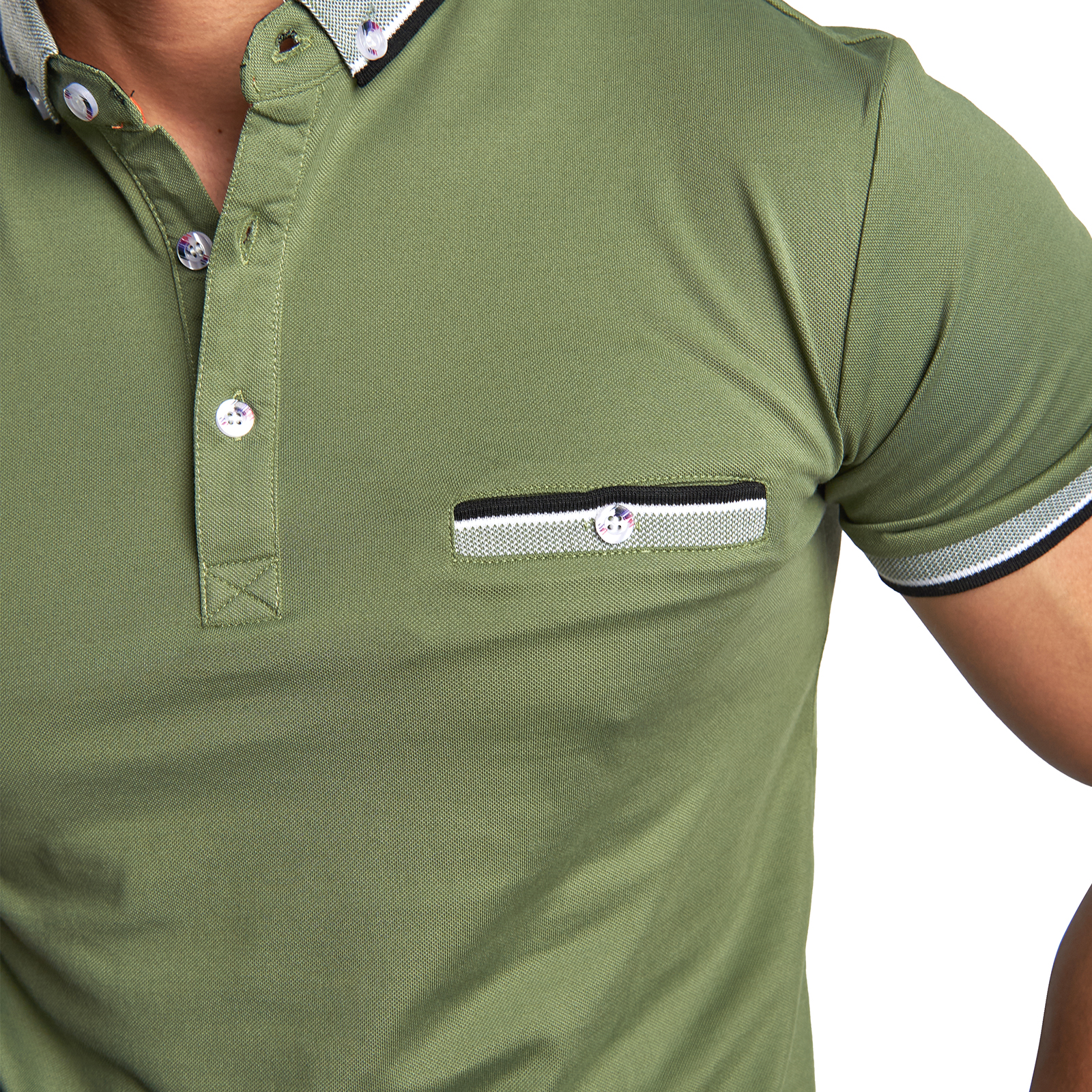 Foto 4 pulgar | Playera Polo CHB Chili Beans Clothing Co. Verde para Hombre