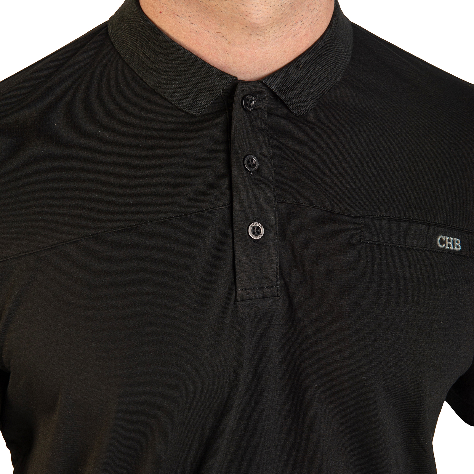 Foto 4 | Playera Polo Chb Chili Beans Clothing Co. Basic Negra