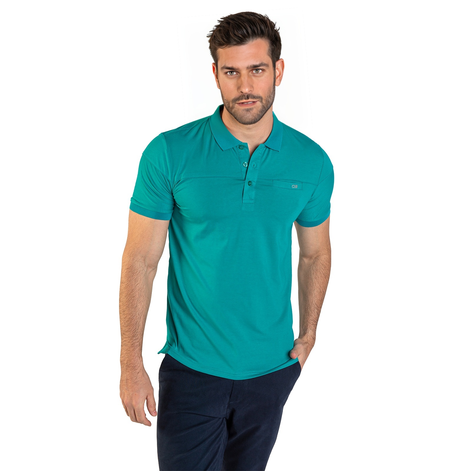 Foto 3 pulgar | Playera Polo Chb Chili Beans Clothing Co. Basic Verde