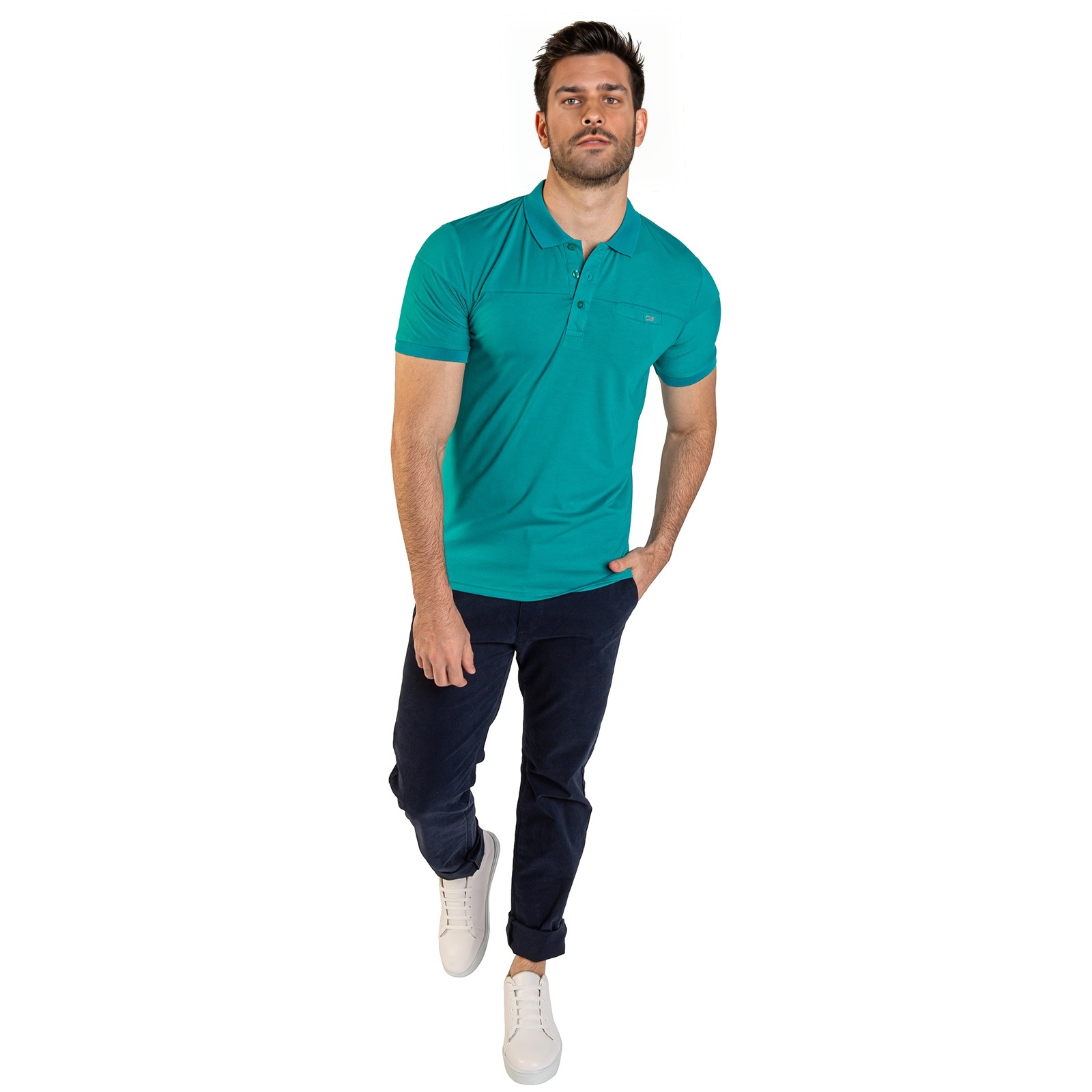 Foto 5 pulgar | Playera Polo Chb Chili Beans Clothing Co. Basic Verde