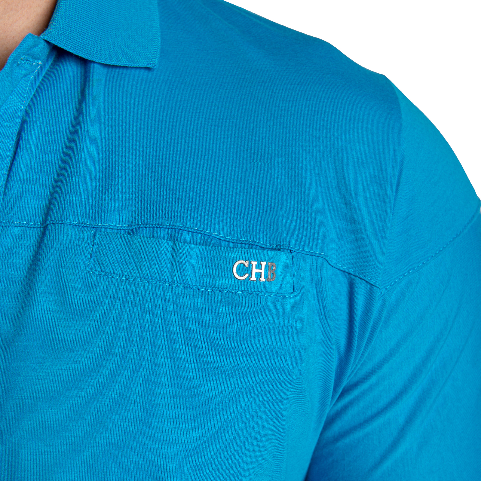 Foto 5 | Playera Polo CHB Chili Beans Clothing Co. Basic Azul Cielo para Hombre