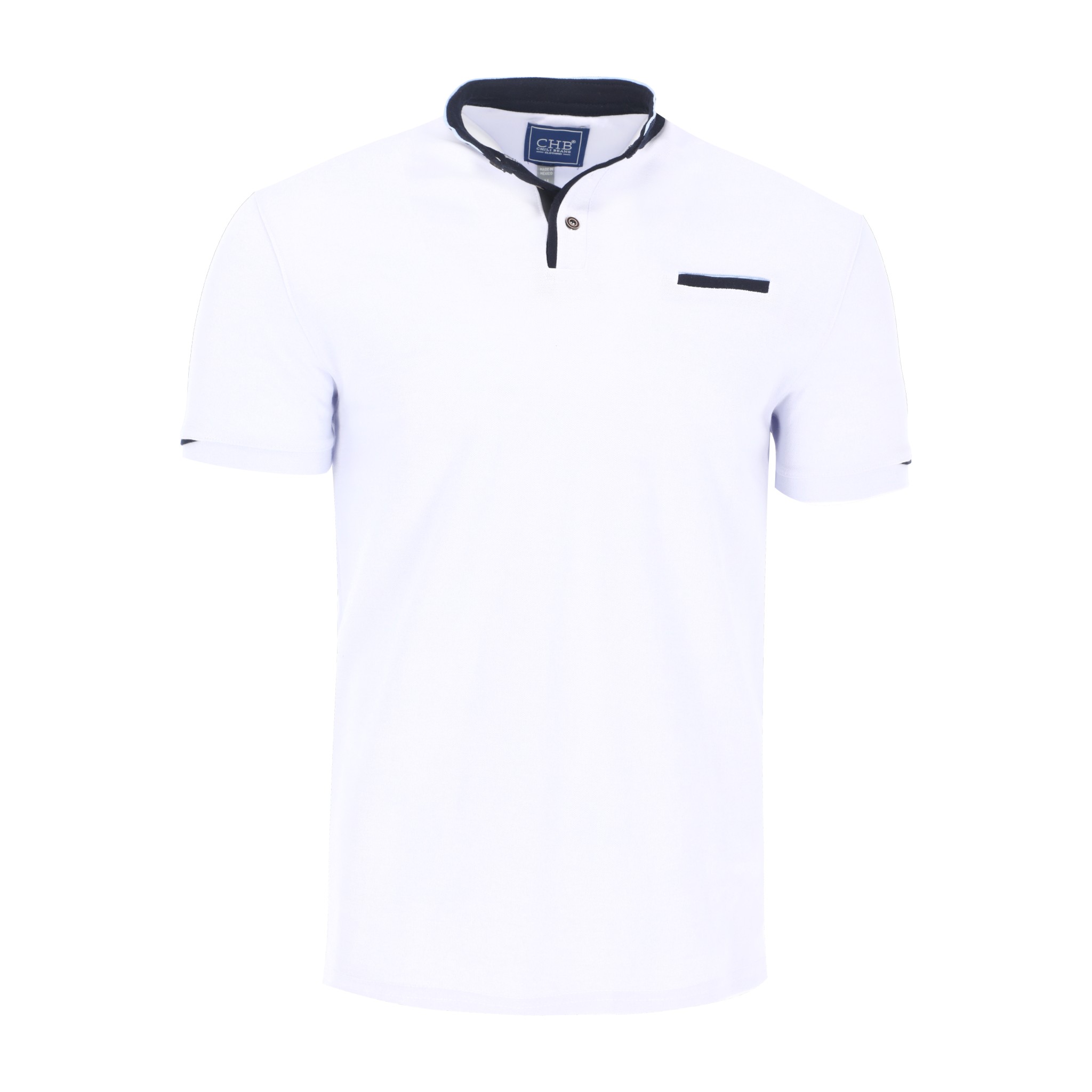 Foto 2 pulgar | Playera Polo CHB Chili Beans Clothing Co. Marsella Blanco para Hombre