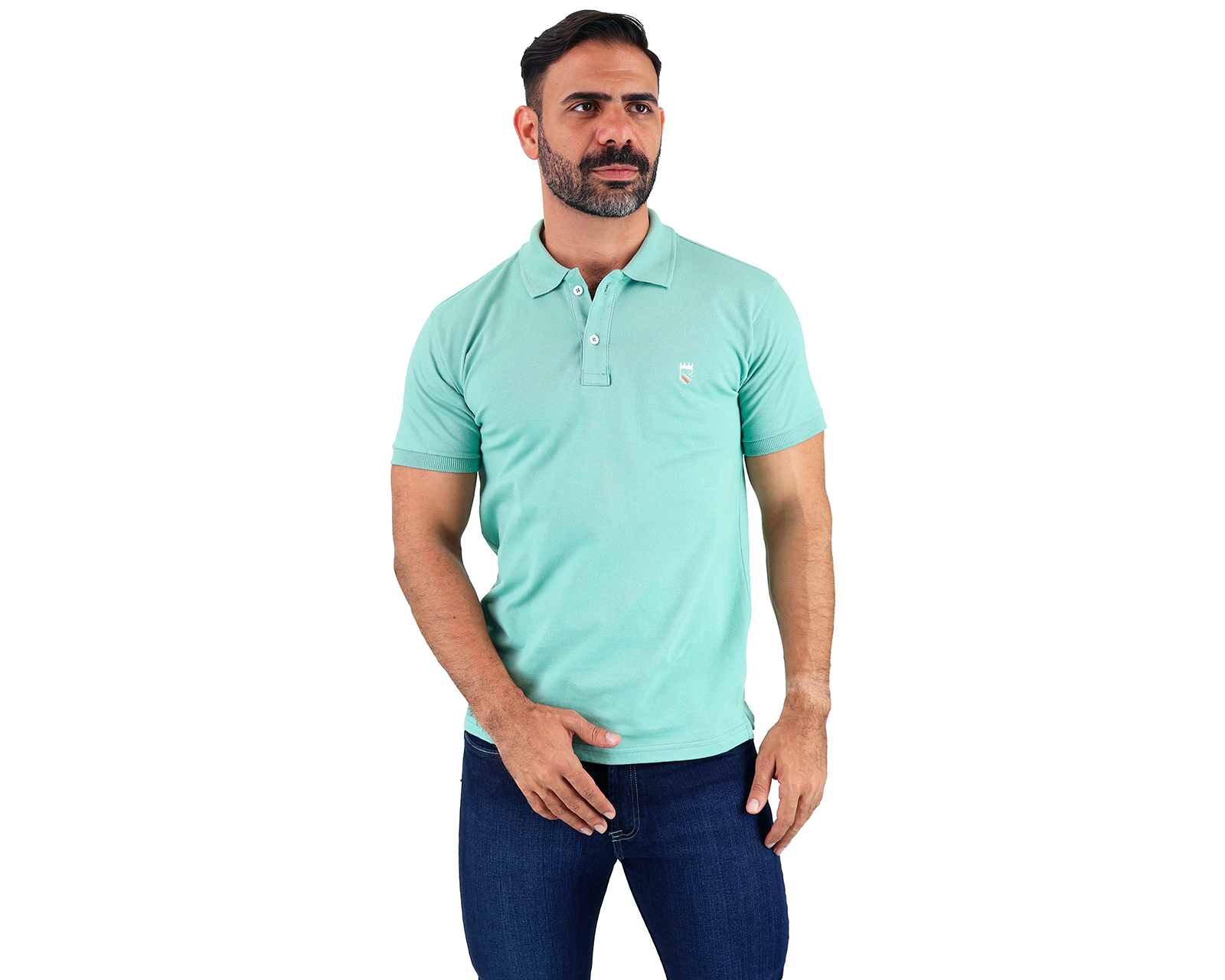 Foto 3 pulgar | Playera Polo Rams Cottons Roger para Hombre