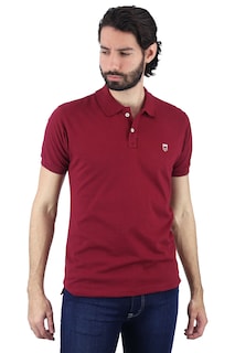 Foto 1 | Playera Tipo Polo Rams Cottons Modelo Roger Rojo Corte Slim Fit para Hombre