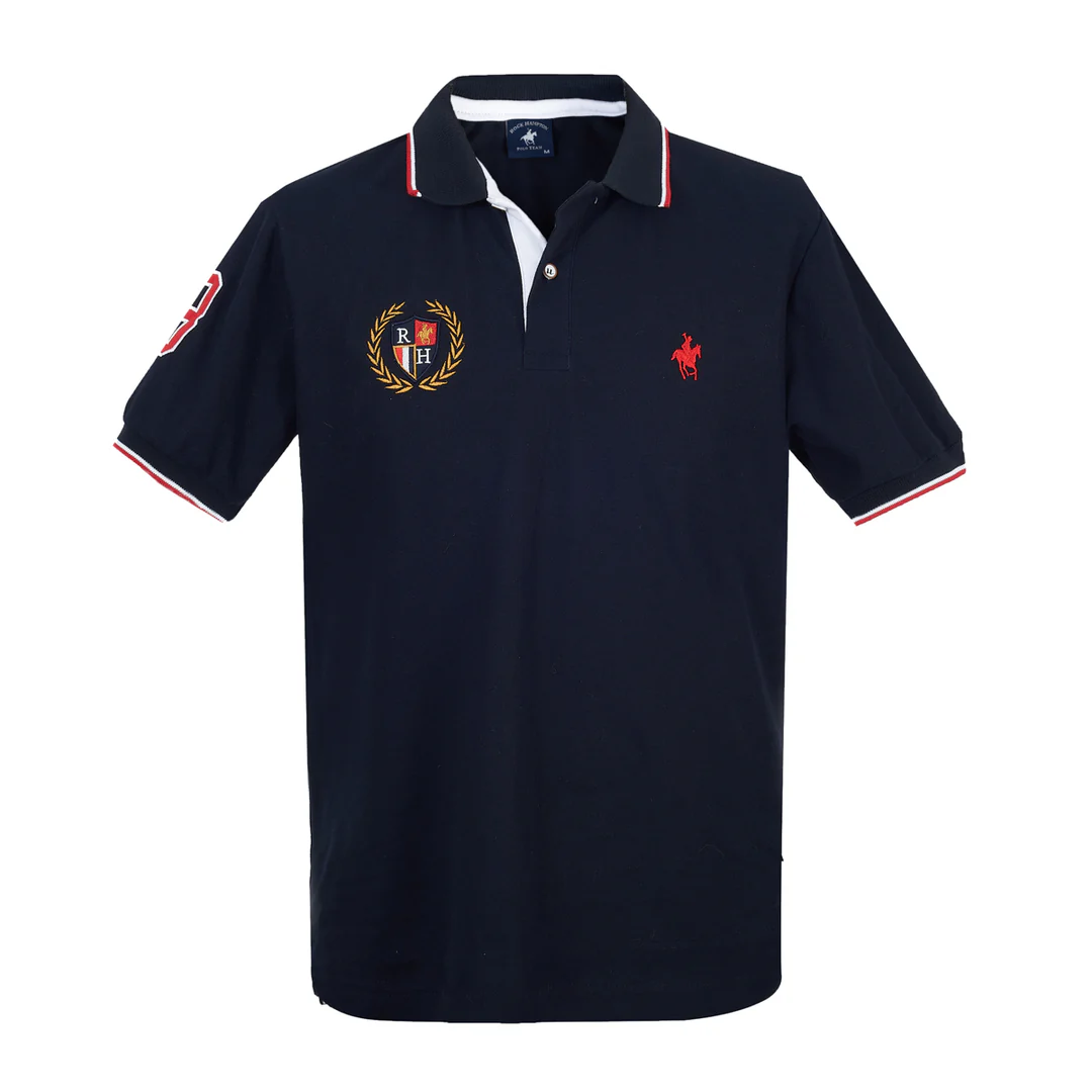 Playera Polo Rock Hampton Polo Azul Marino para Hombre