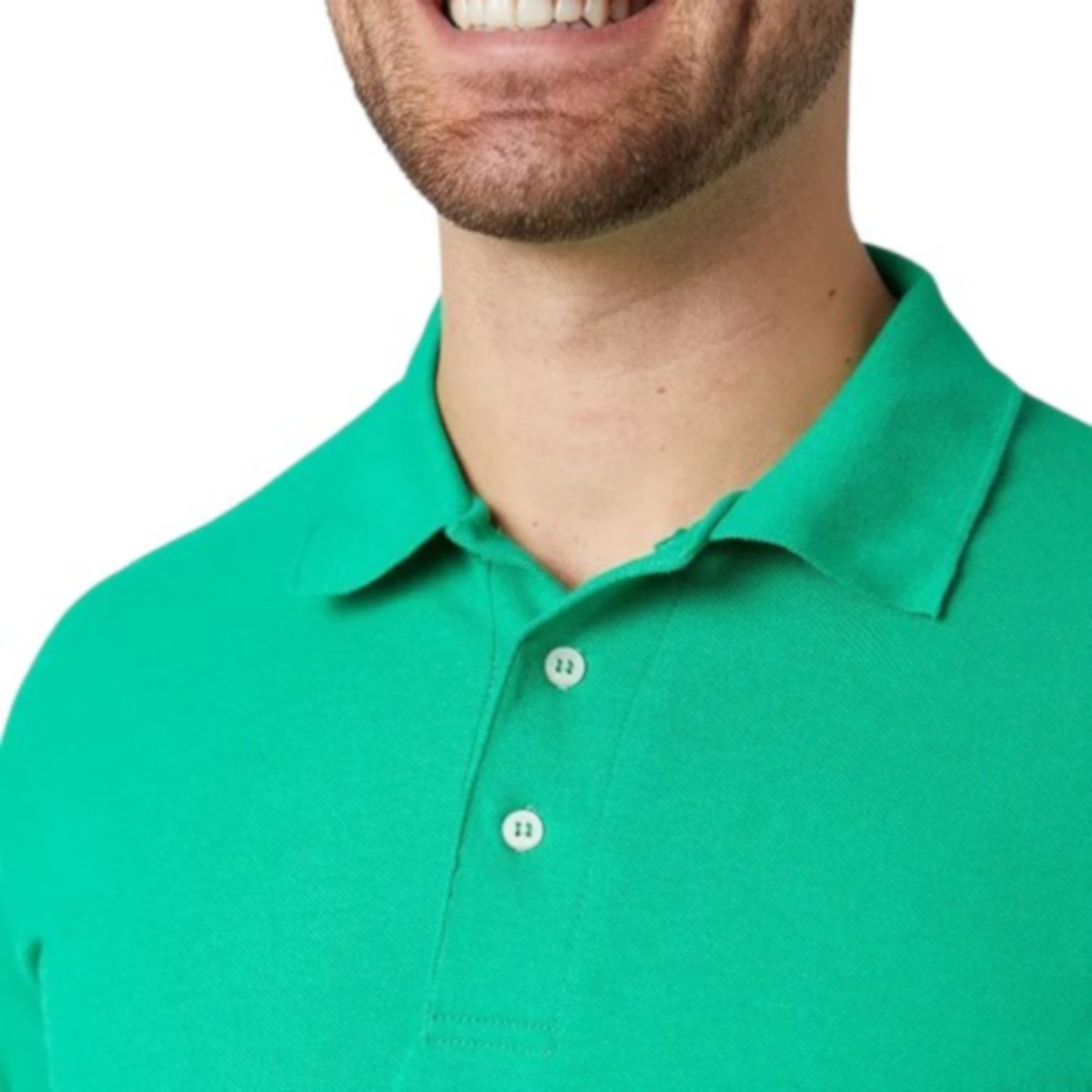 Foto 4 pulgar | Playera Polo Piqué Para Caballero - Color Verde - 100% Algodón