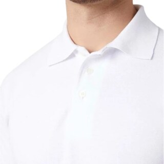 Foto 3 | Playera Polo Piqué Para Caballero - Color Blanco - 100% Algodón