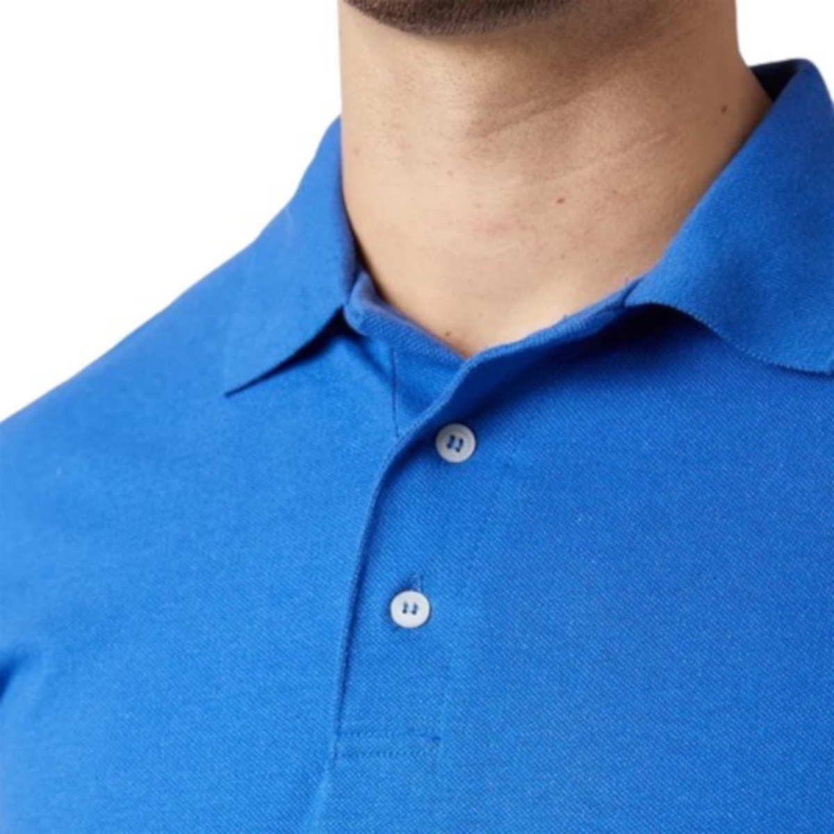 Foto 4 pulgar | Playera Polo Piqué Para Caballero - Color Azul Rey - 100% Algodón