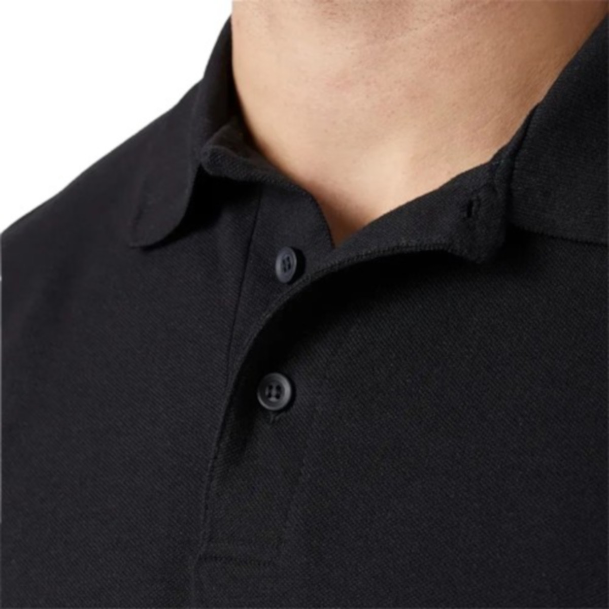 Foto 4 pulgar | Playera Polo Piqué Para Caballero - Color Negro - 100% Algodón