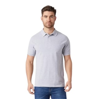 Foto 1 | Playera Polo Piqué Para Caballero - Heather (gris Claro)