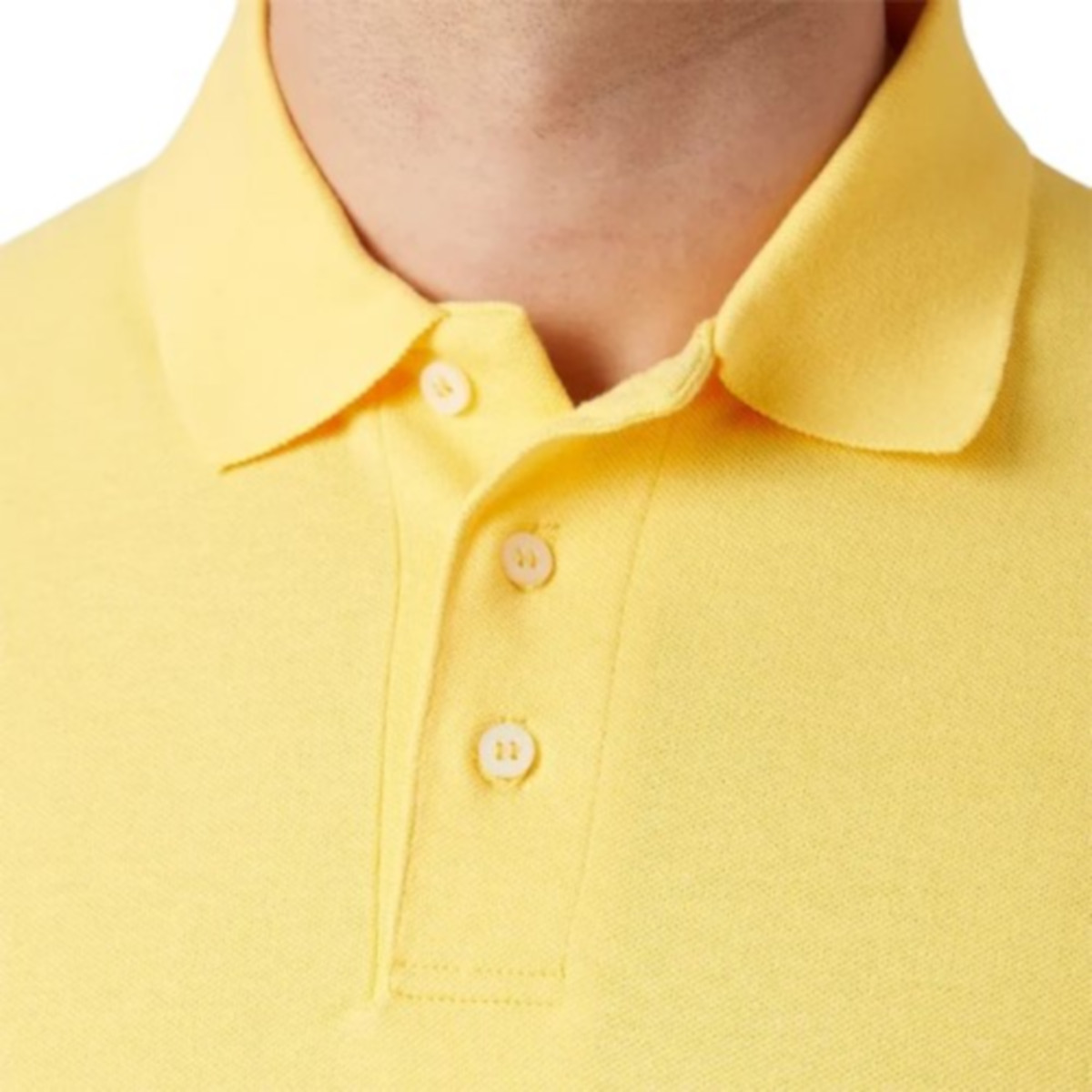 Foto 4 pulgar | Playera Polo Piqué Para Caballero - Color Amarillo - 100% Algodón
