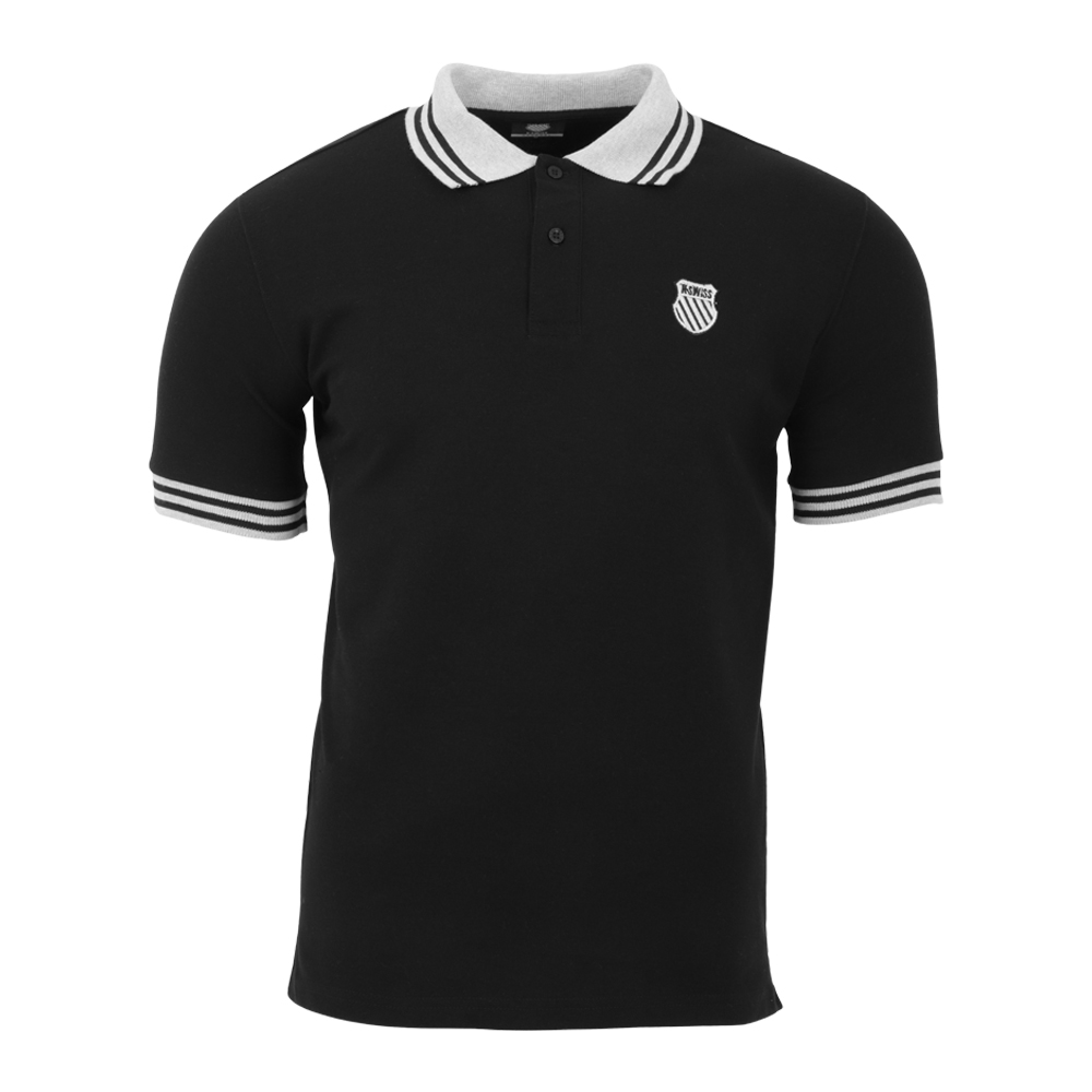 Playera Polo K-swiss Julio Para Hombre Color Negro