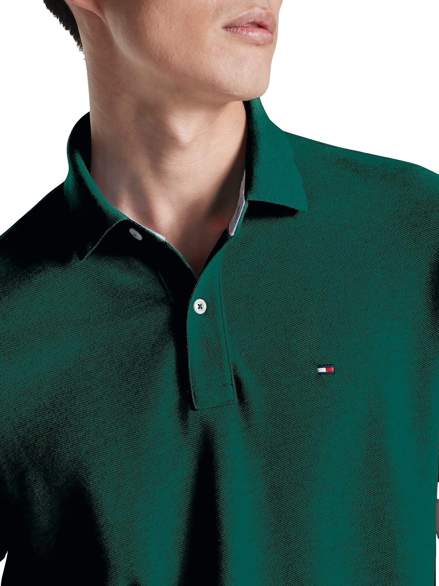 Foto 4 pulgar | Polo Tommy Hilfiger Huntergreen de Corte Regular para Hombre - Venta Internacional