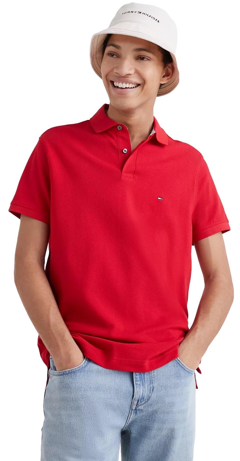 Foto 3 pulgar | Polo Tommy Hilfiger Corte Regular Rojo para Hombre - Venta Internacional