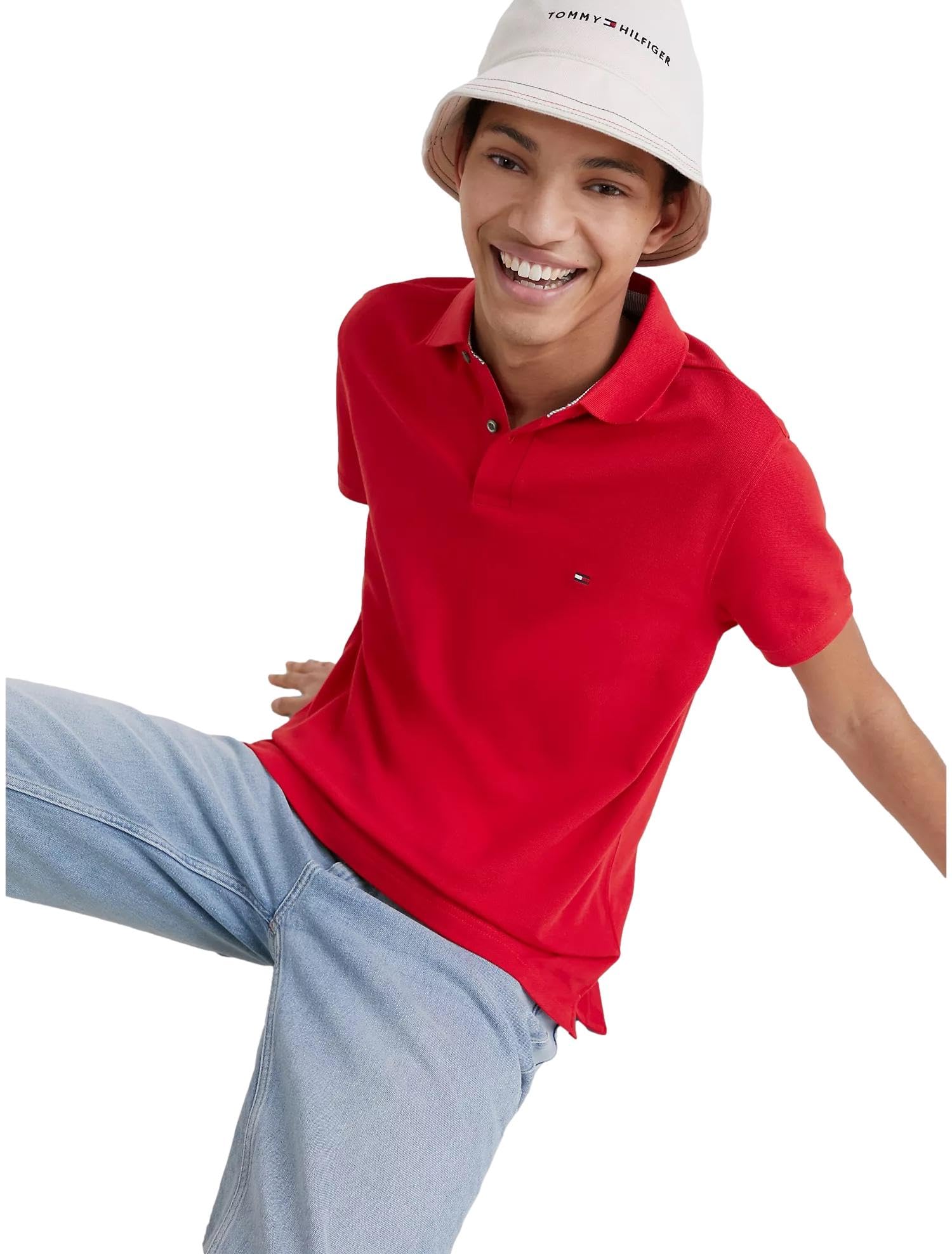 Foto 4 pulgar | Polo Tommy Hilfiger Corte Regular Rojo para Hombre - Venta Internacional