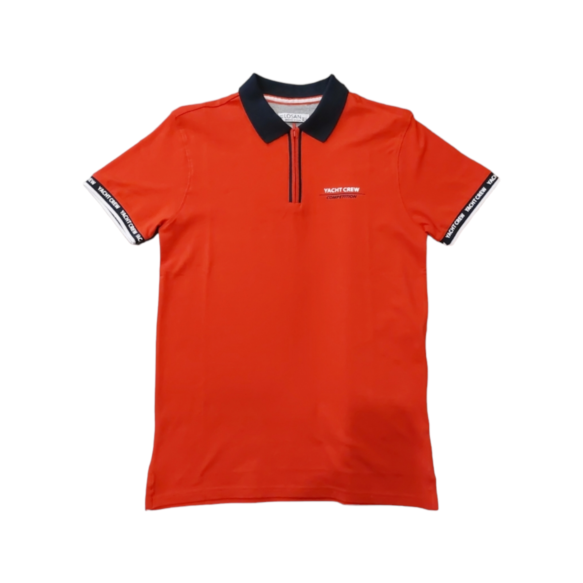 Foto 2 pulgar | Playera Tipo Polo Roja ''yacht Crew Competition'' Para Caballero Losan