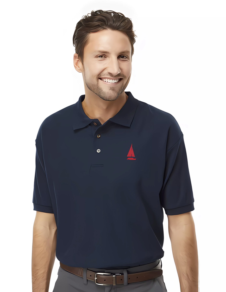 Playera Polo Marinity Azul Marino para Hombre