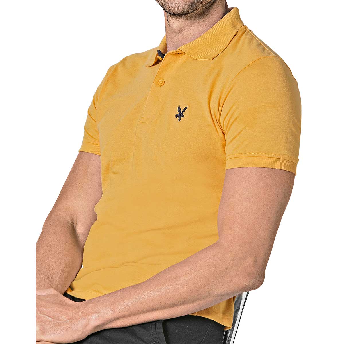 Foto 2 pulgar | Felker Playera Tipo Polo Para Hombre Amarillo