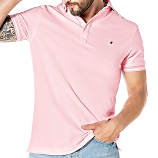 Foto 1 | Mora Urban Playera Tipo Polo Para Hombre Rosa