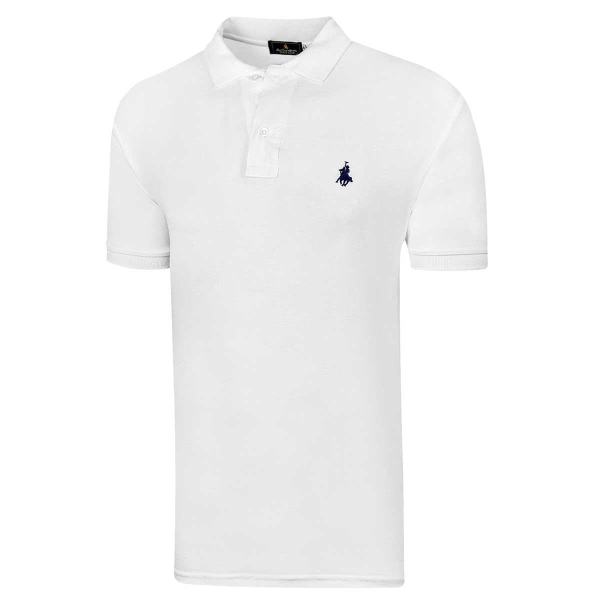 Foto 2 pulgar | Polo Club Playera Tipo Polo Para Hombre Blanco