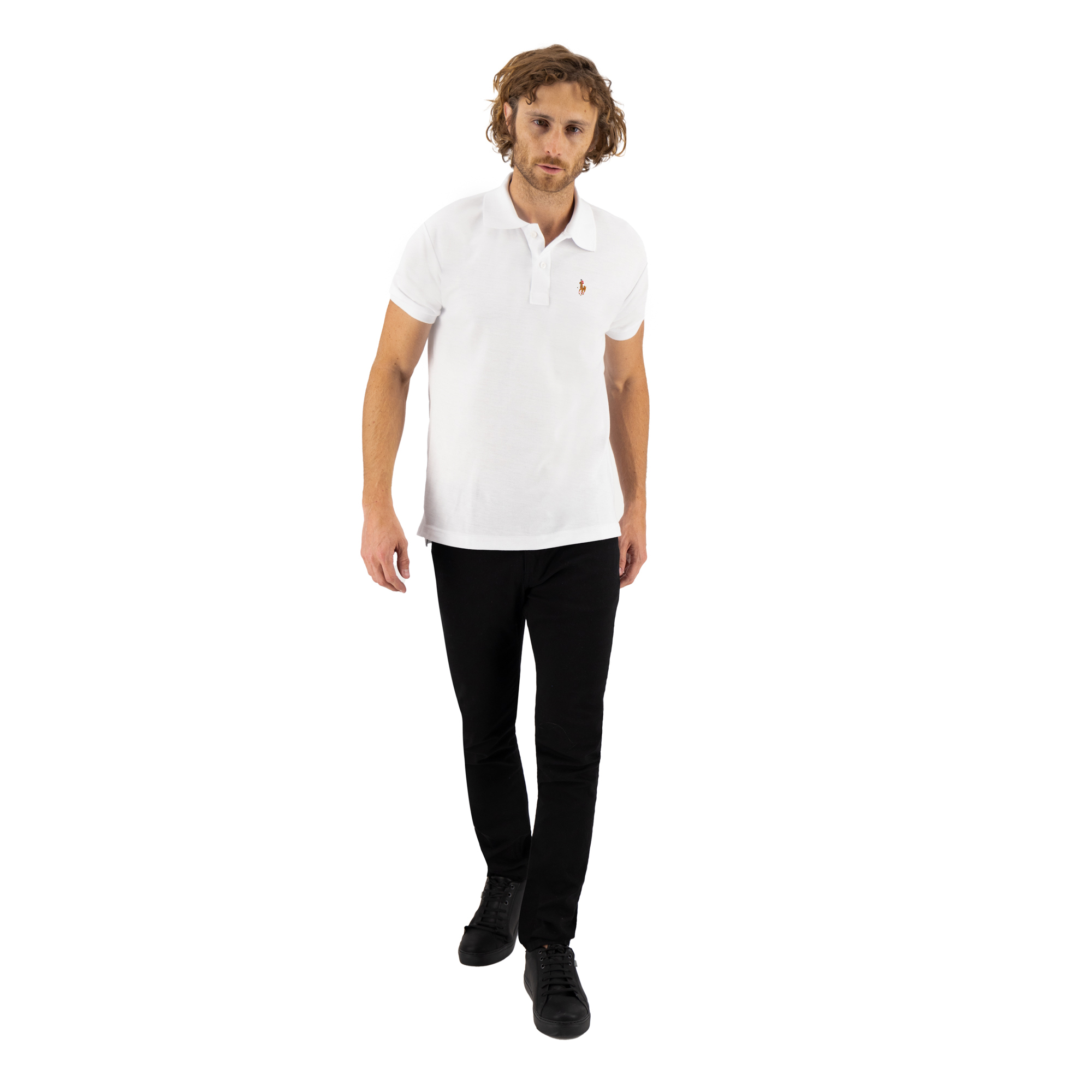Foto 3 pulgar | Playera Tipo Polo Color Blanco  Hpc Polo Para Hombre