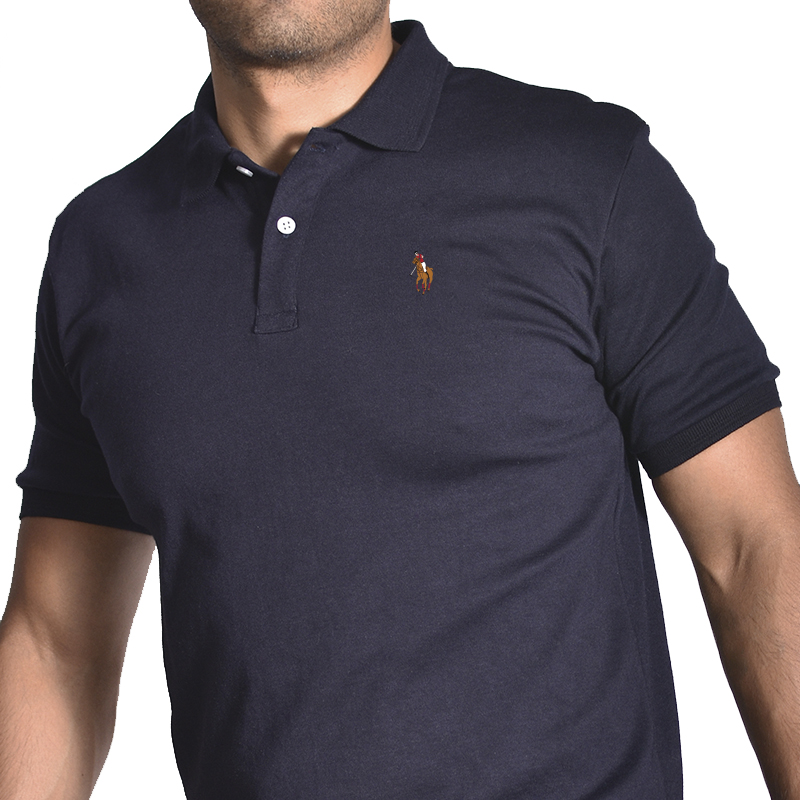 Foto 2 pulgar | Playera Tipo Polo Color Marino Hpc Polo Para Hombre
