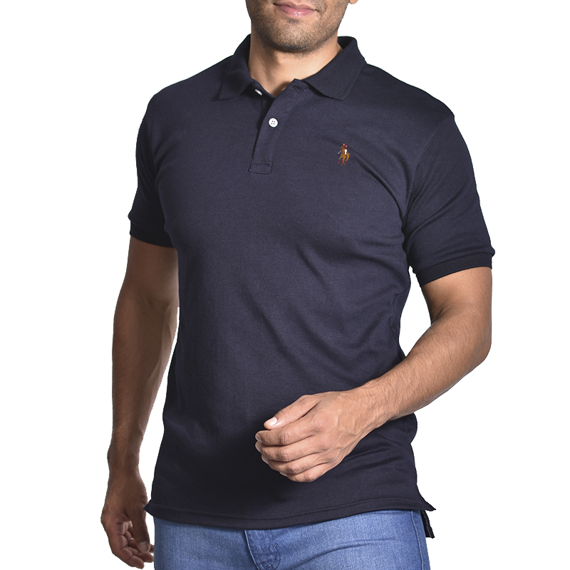 Foto 3 pulgar | Playera Tipo Polo Color Marino Hpc Polo Para Hombre