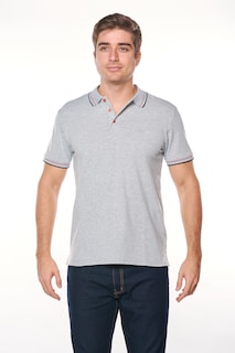 Foto 1 | Playera Tipo Polo De Algodón Abraham Polo Retro 973609652736