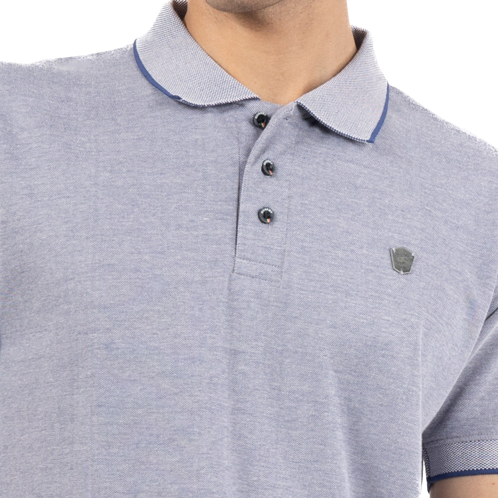 Foto 5 pulgar | Playera Con Cuello Polo Y Textura Lurex Para Hombre