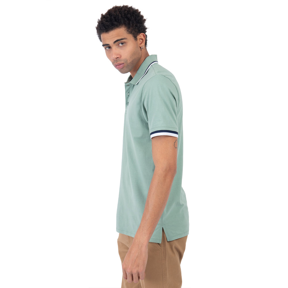Foto 3 pulgar | Playera Polo Premium Con Contraste Para Hombre