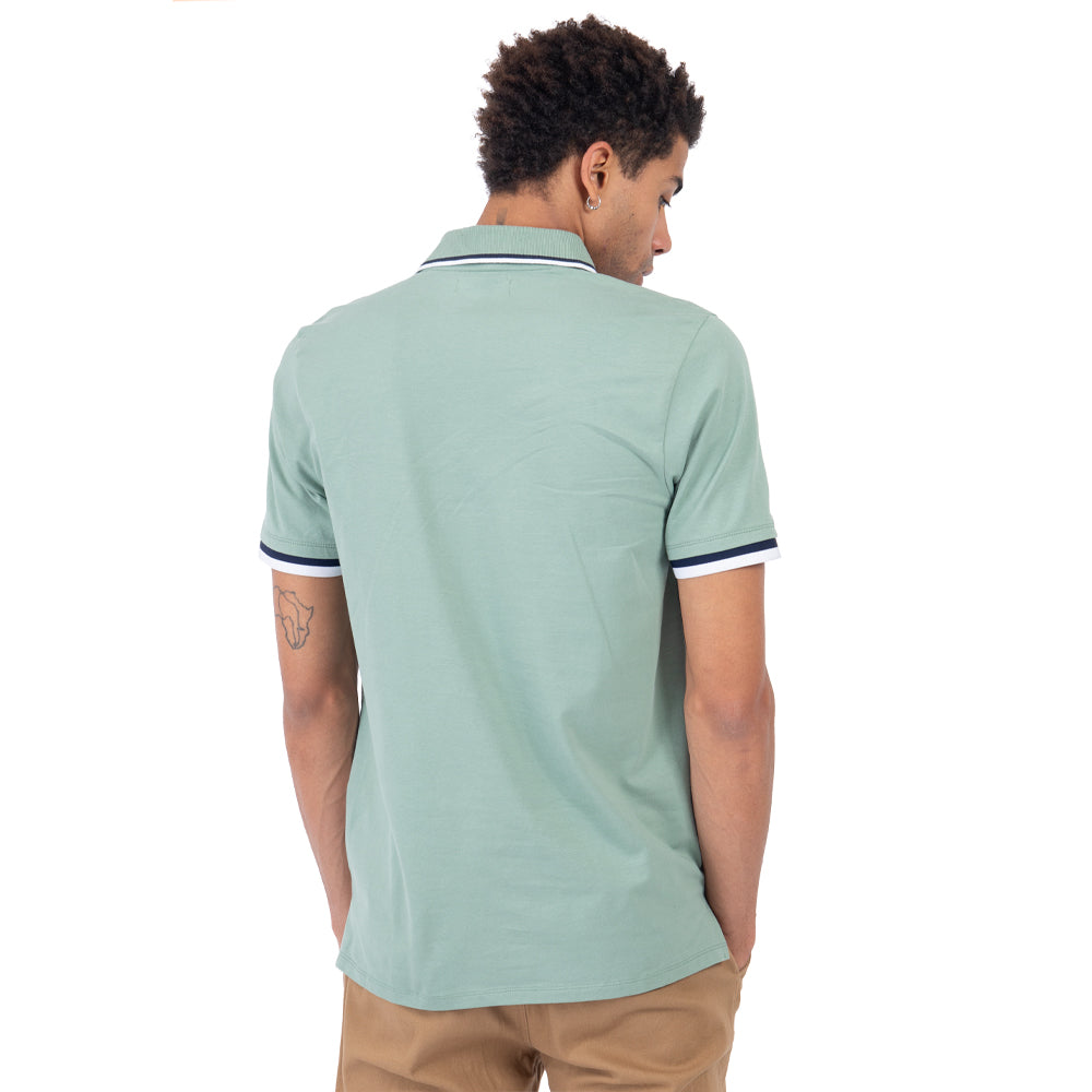 Foto 4 pulgar | Playera Polo Premium Con Contraste Para Hombre