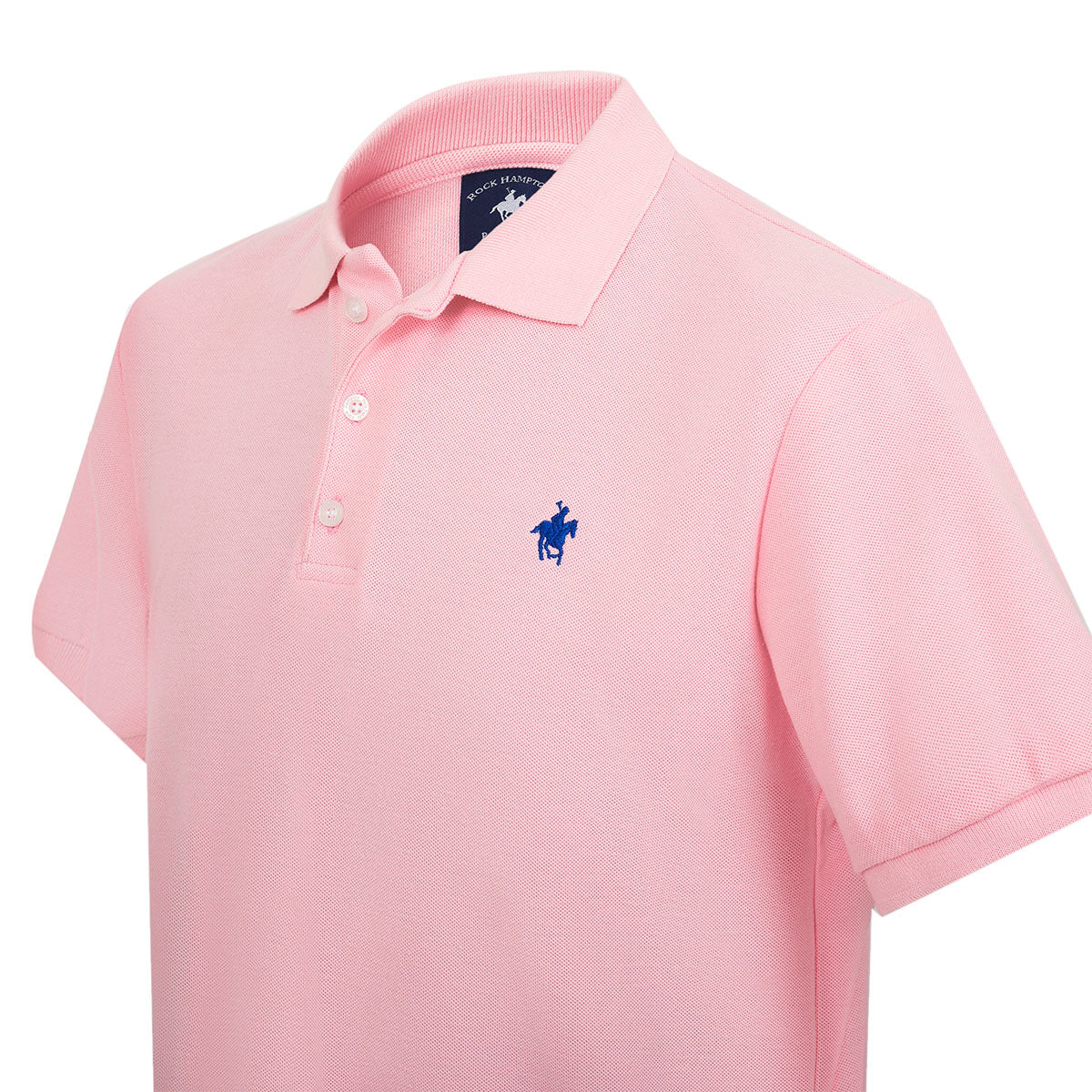 Foto 5 pulgar | Playera Polo Lisa Color Rosa Rock Hampton Polo Team