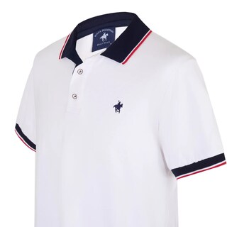 Foto 2 | Playera Polo Color Blanco Rock Hampton Polo Team