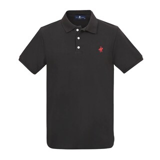 Foto 1 | Playera Polo Lisa Color Negro Rock Hampton Polo Team