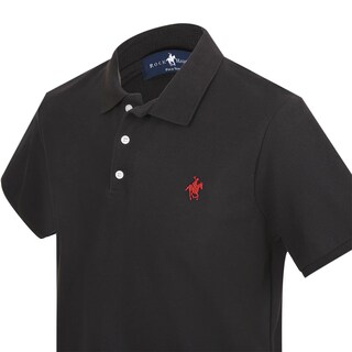 Foto 2 | Playera Polo Lisa Color Negro Rock Hampton Polo Team