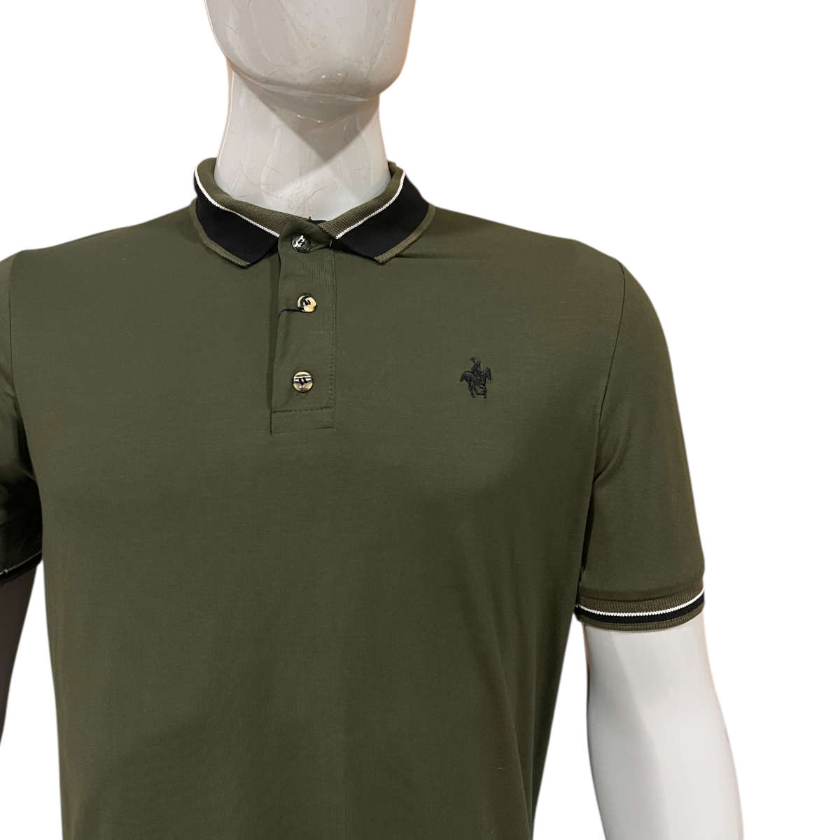 Foto 4 | Playera Polo Color Olivo Rock Hampton Polo Team