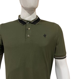 Foto 4 | Playera Polo Color Olivo Rock Hampton Polo Team