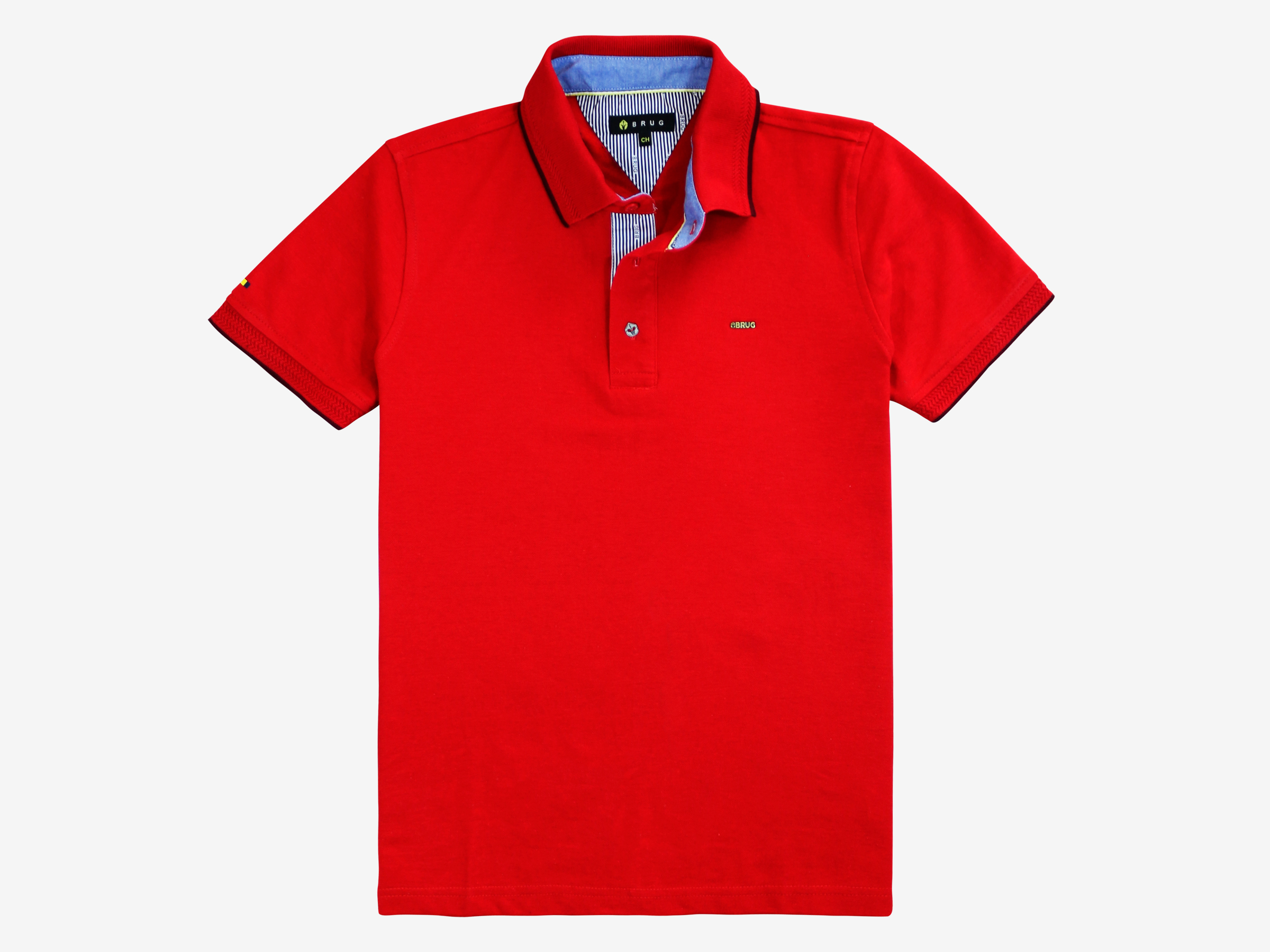Foto 2 pulgar | Playera Polo Caballero Brug  Cairo Rojo