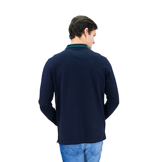 Foto 3 | Playera Polo Hombre Kenneth Cole Kcoi24pol27 Azul Marino Algodón
