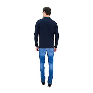 Foto 4 | Playera Polo Hombre Kenneth Cole Kcoi24pol27 Azul Marino Algodón
