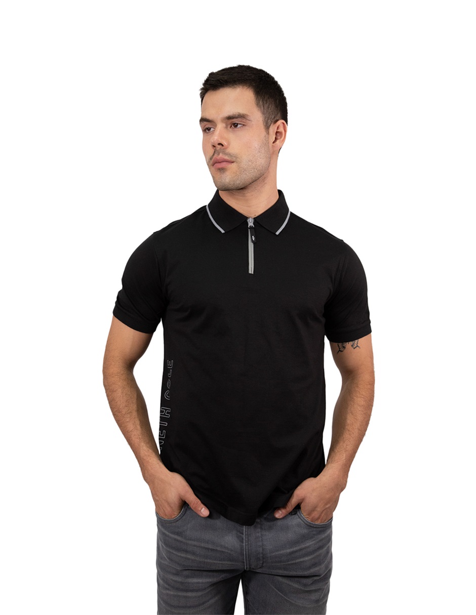 Playera Polo Manga Corta Hombre Kenneth Cole Kcpv24pol19 Negro Algodón Casual