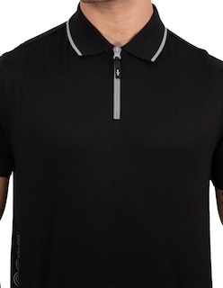 Foto 3 | Playera Polo Manga Corta Hombre Kenneth Cole Kcpv24pol19 Negro Algodón Casual