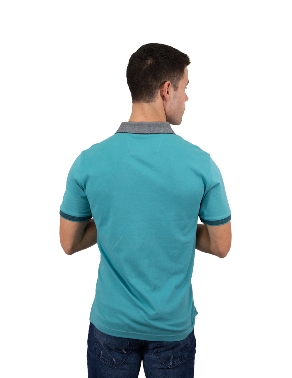 Foto 3 | Playera Polo Kenneth Cole Hombre Kcpv24pol13 Algodón Turquesa